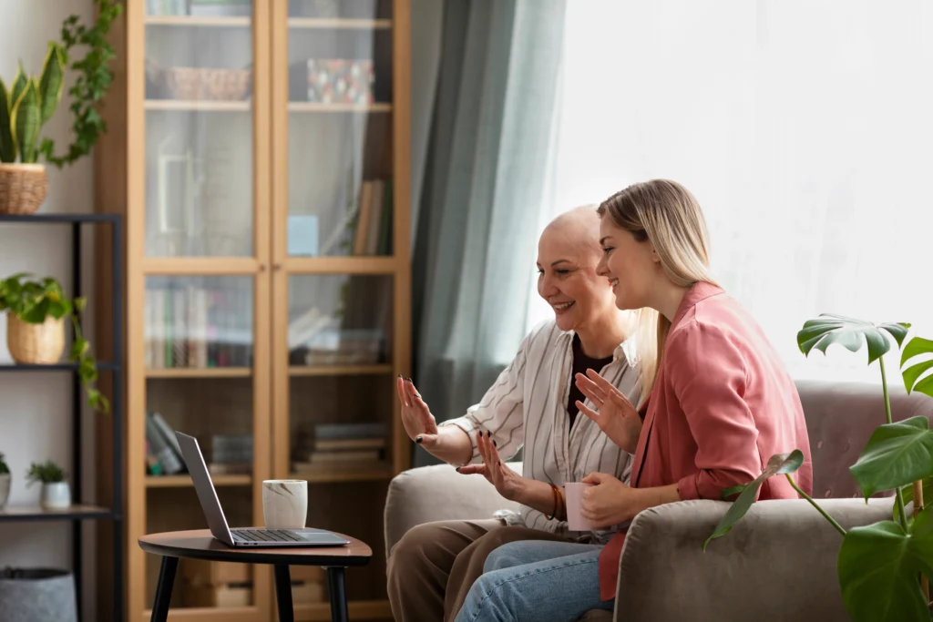 lady getting help with NDIS plan management